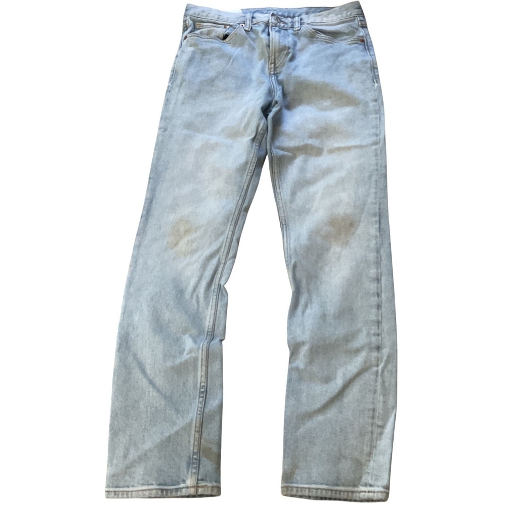 H&M Slim Fit Light Wash‎ Blue Denim Jeans Mens 32x32 Coupe Etroite